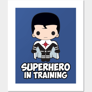 Superhero in Training Kawaii Boy Posters and Art